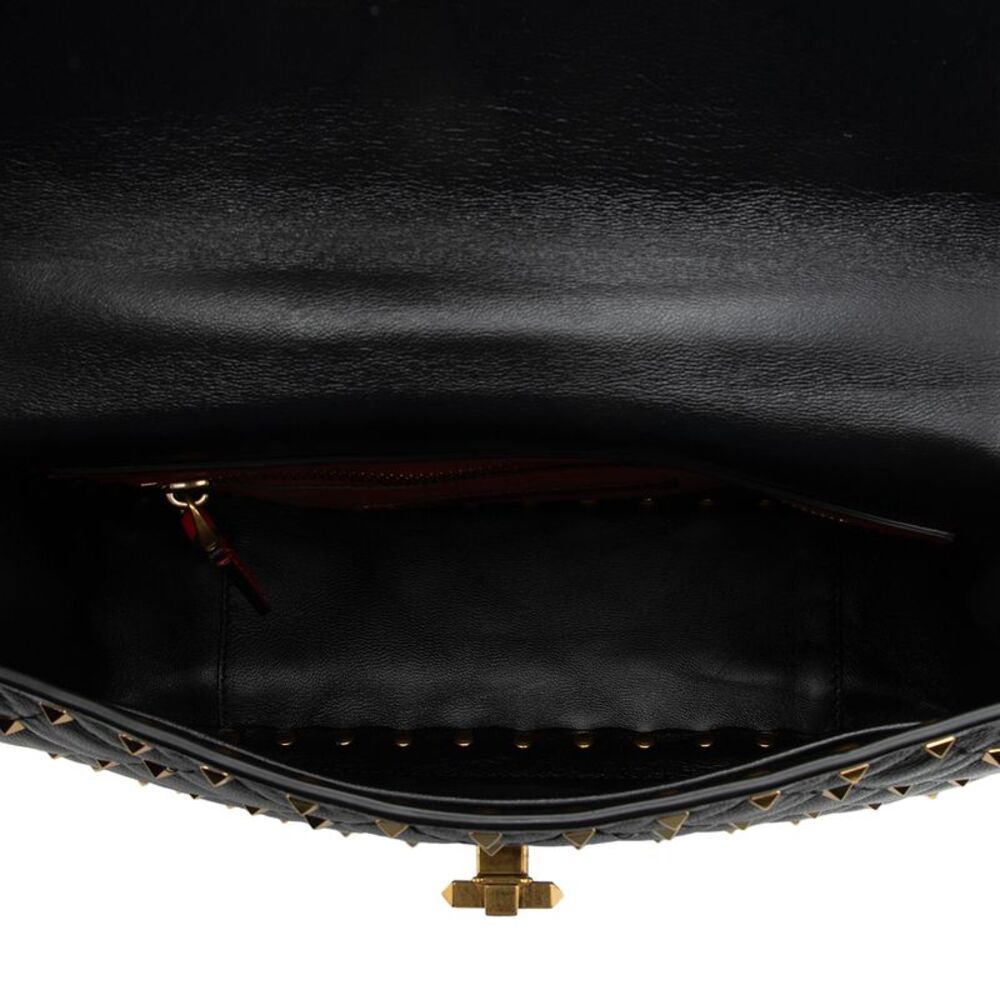 Valentino Calfskin Rockstud Spike Up Shoulder Bag - Picture 6 of 13